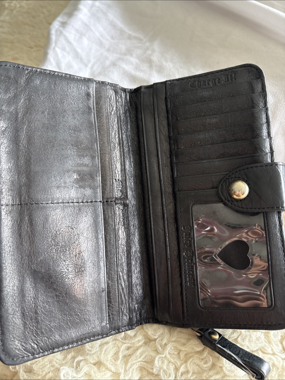 Juicy Couture Black Leather Wallet - photo 2