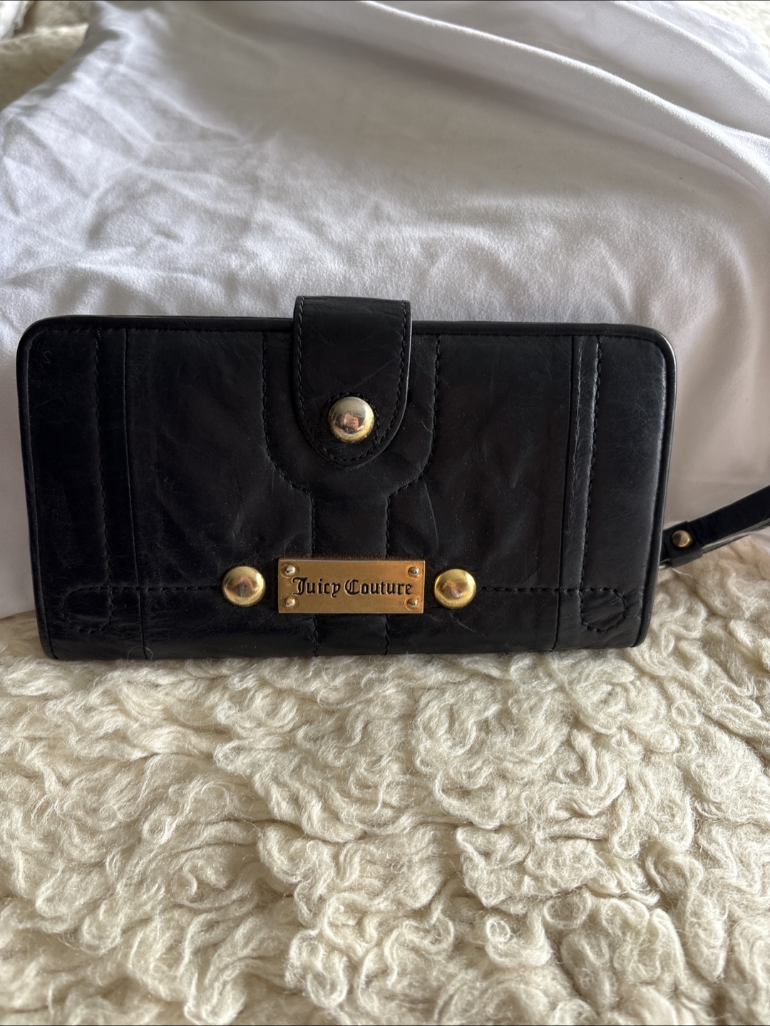 Juicy Couture Black Leather Wallet