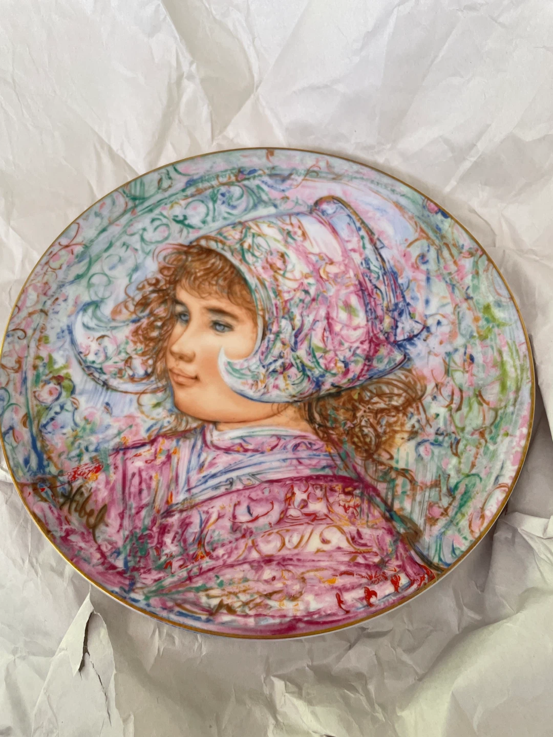 Hanging plate. Baronesse Johanna-Marylee