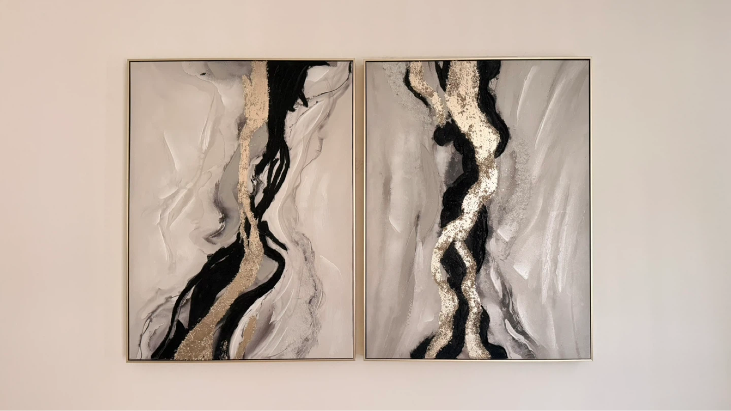 Set of 2 Abstract Wall Art