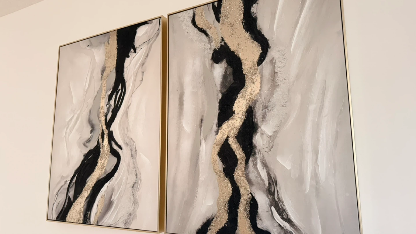 Set of 2 Abstract Wall Art - photo 2
