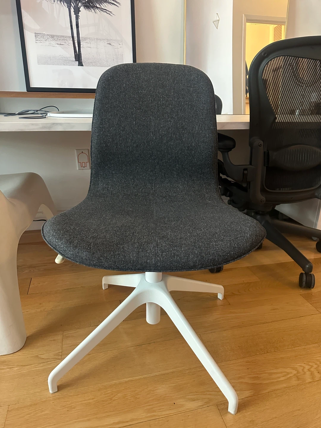 IKEA LANGFJALL OFFICE DESK TASK CHAIR MODERN - photo 3