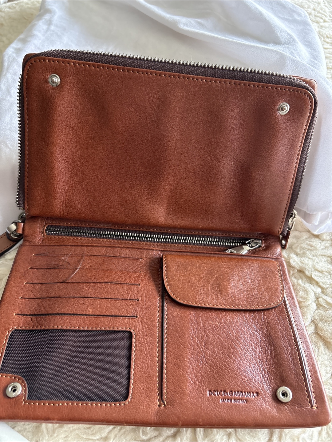 Dolce & Gabbana Brown Leather Clutch Wallet - photo 2
