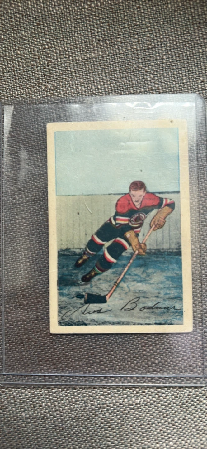 August "Gus" Bodnar 1951-52 Hockey Card