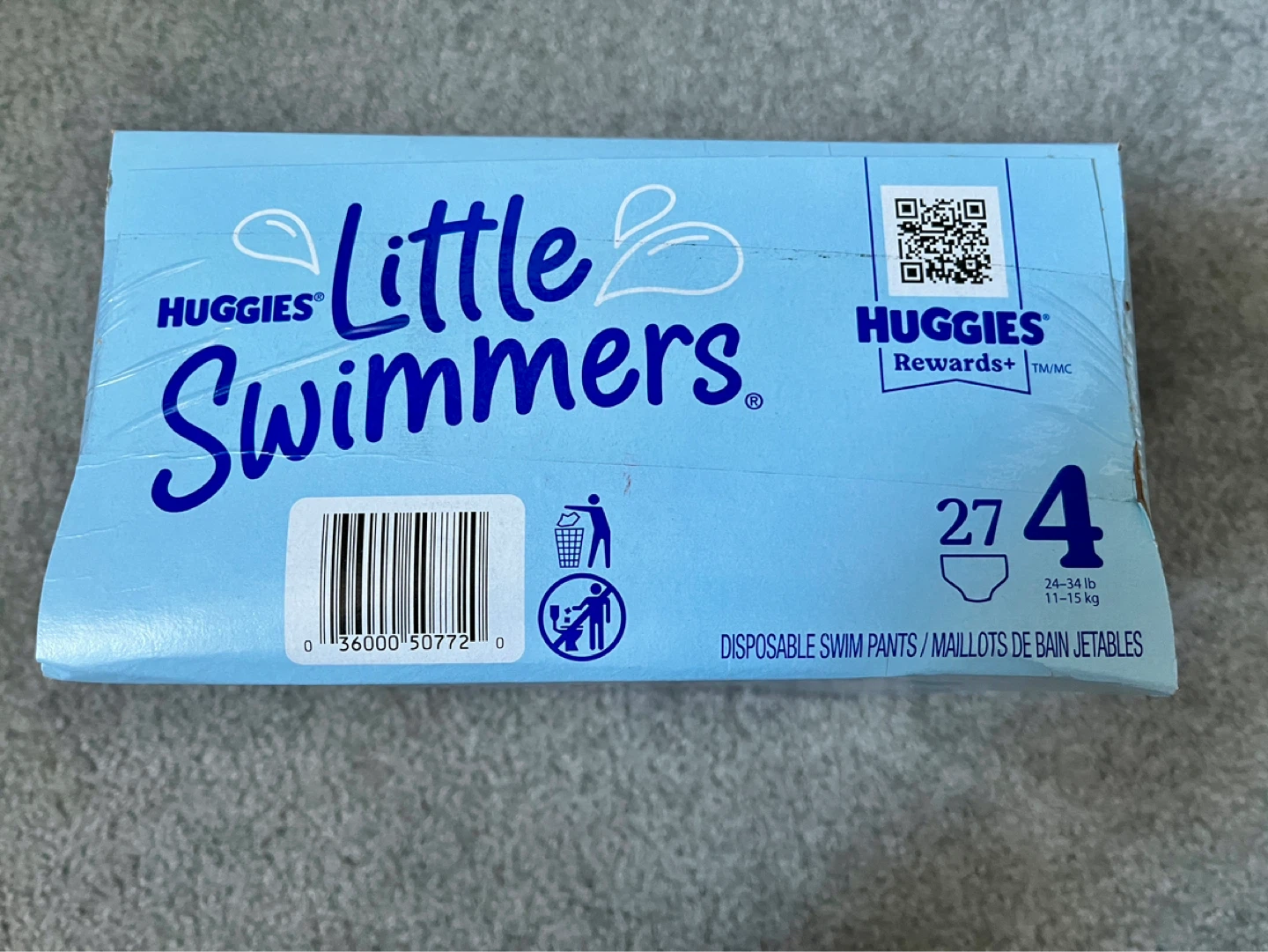 Huggies Little Swimmers Size 4 - 27 Count - photo 2