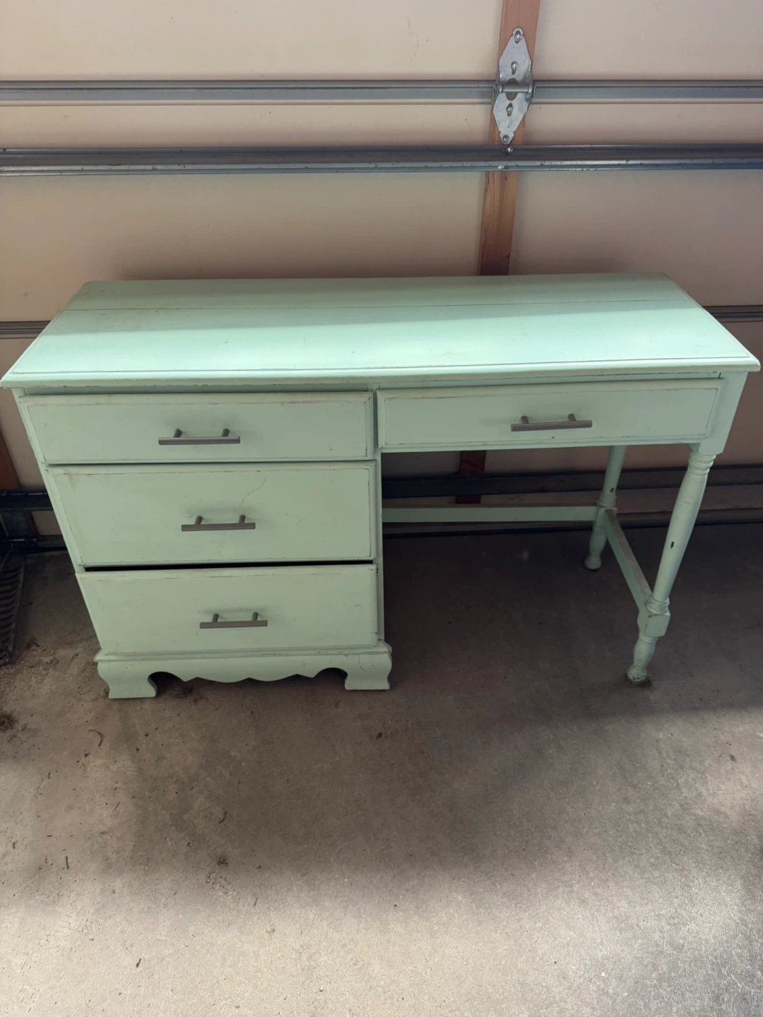 Project Teal Coloured Desk with Drawers