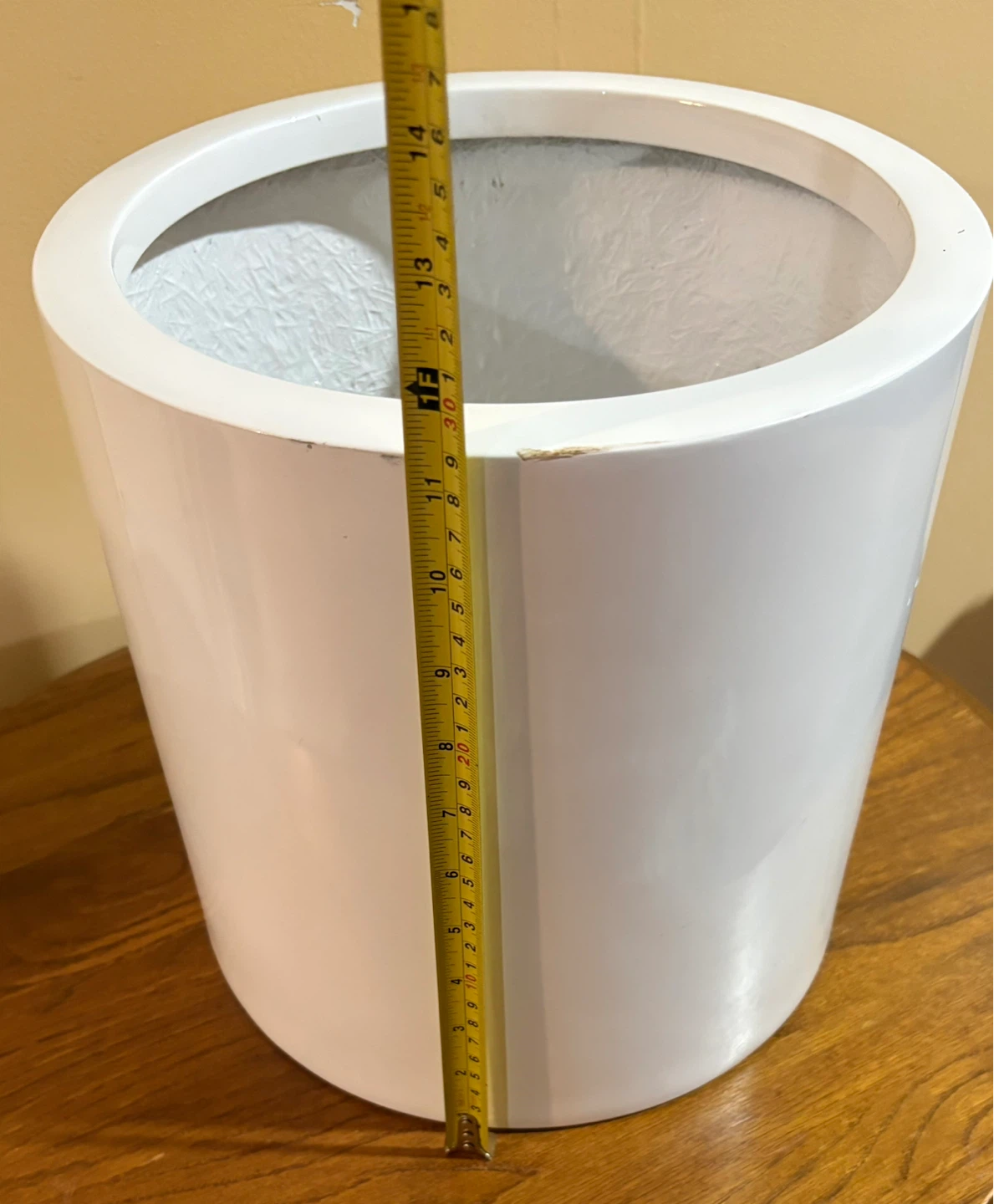 White Modern Planter Pot - photo 5