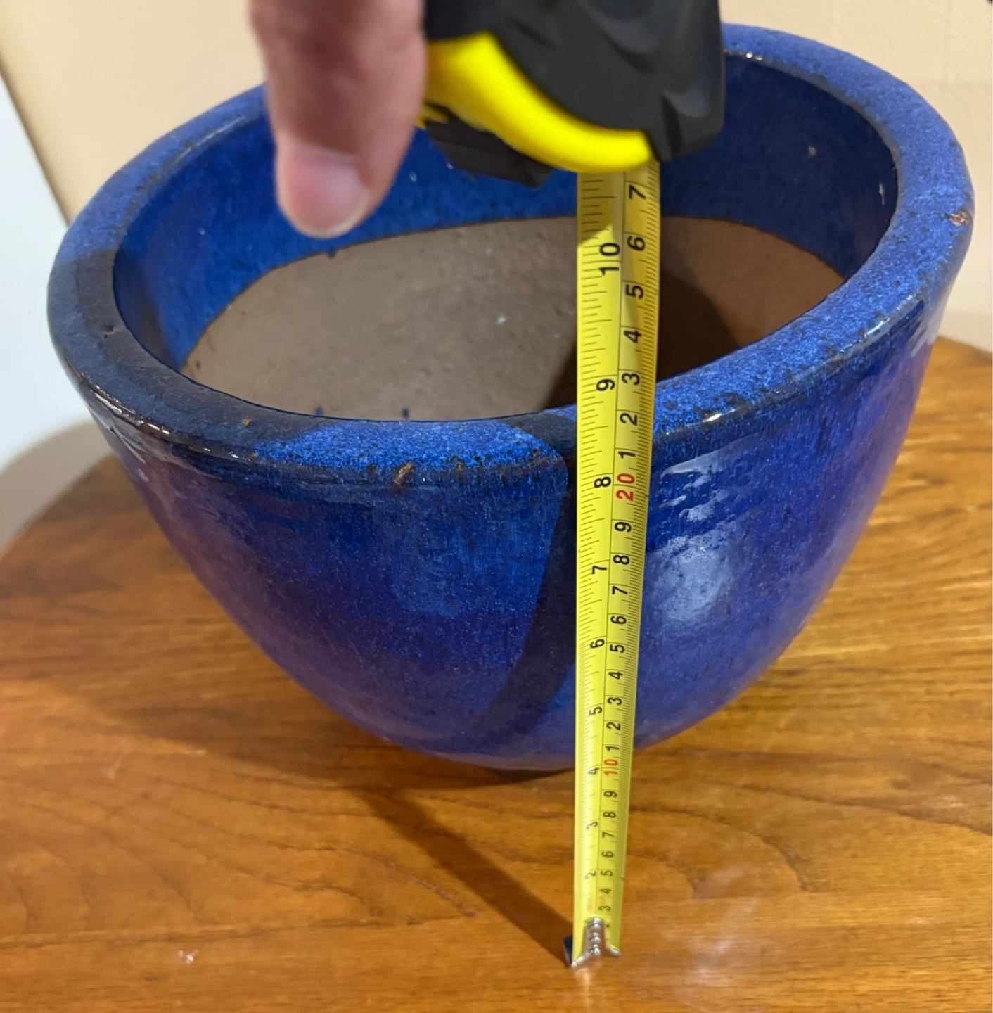 Blue Ceramic Flower Pot - photo 2