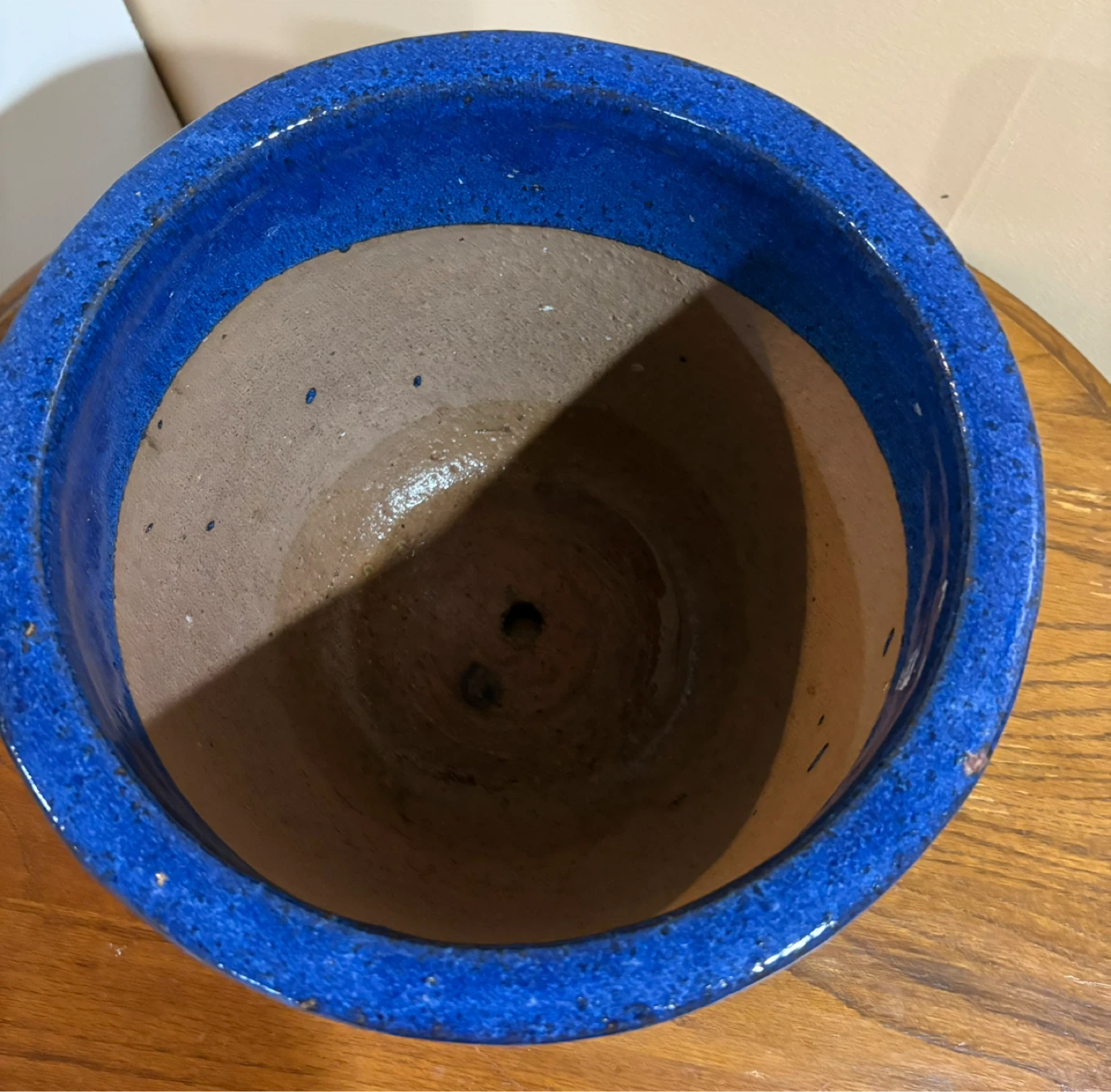 Blue Ceramic Flower Pot - photo 4
