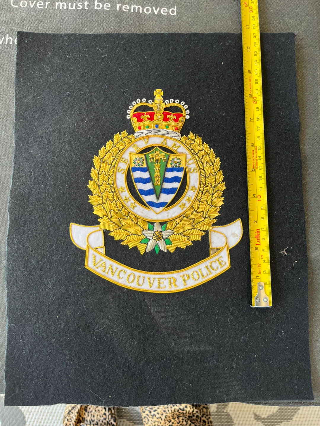 Vintage Vancouver Police Embroidered Badge