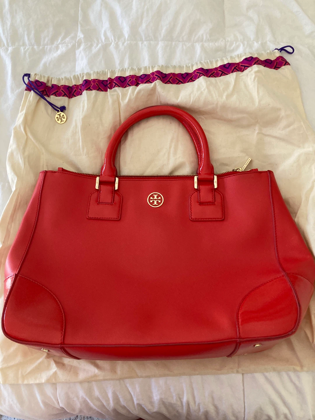 Tory Burch Red Leather Handbag