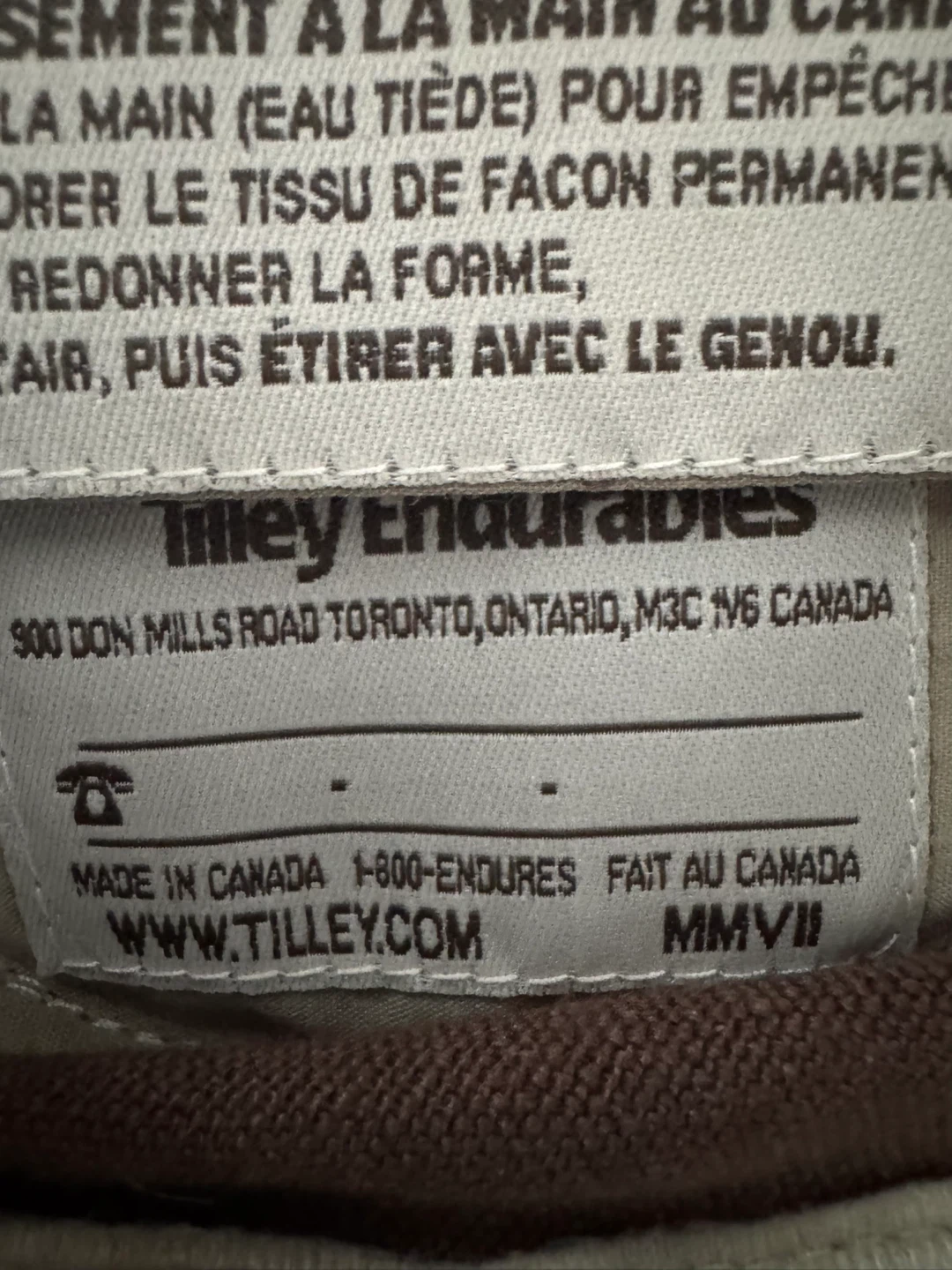 Tilley Hemp Hat – Made in Canada – Size M - photo 5