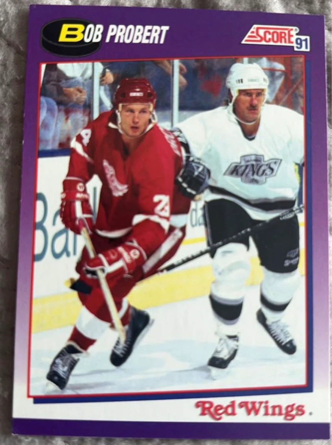 1991 Score Bob Probert Hockey Card