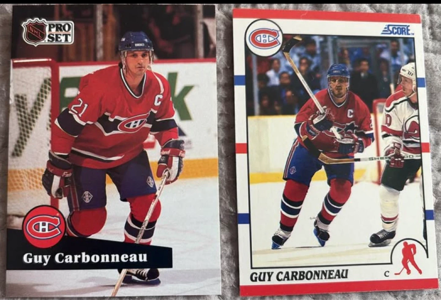 Guy Carbonneau Hockey Cards (Pro Set & Score)