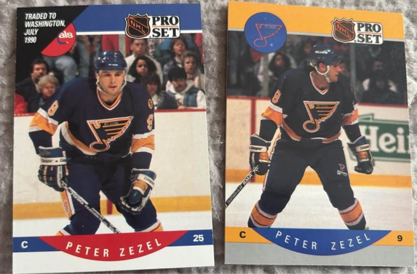 Peter Zezel NHL Pro Set Hockey Cards