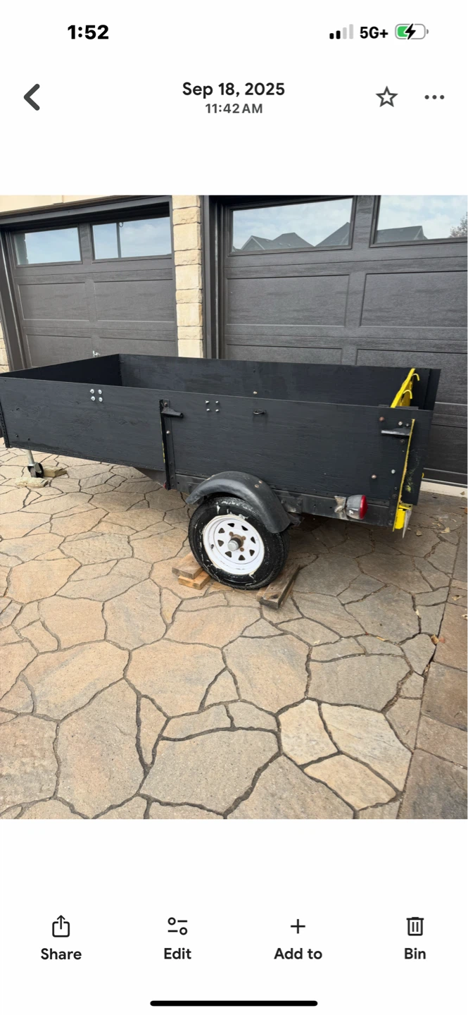 Black Utility Trailer - photo 3