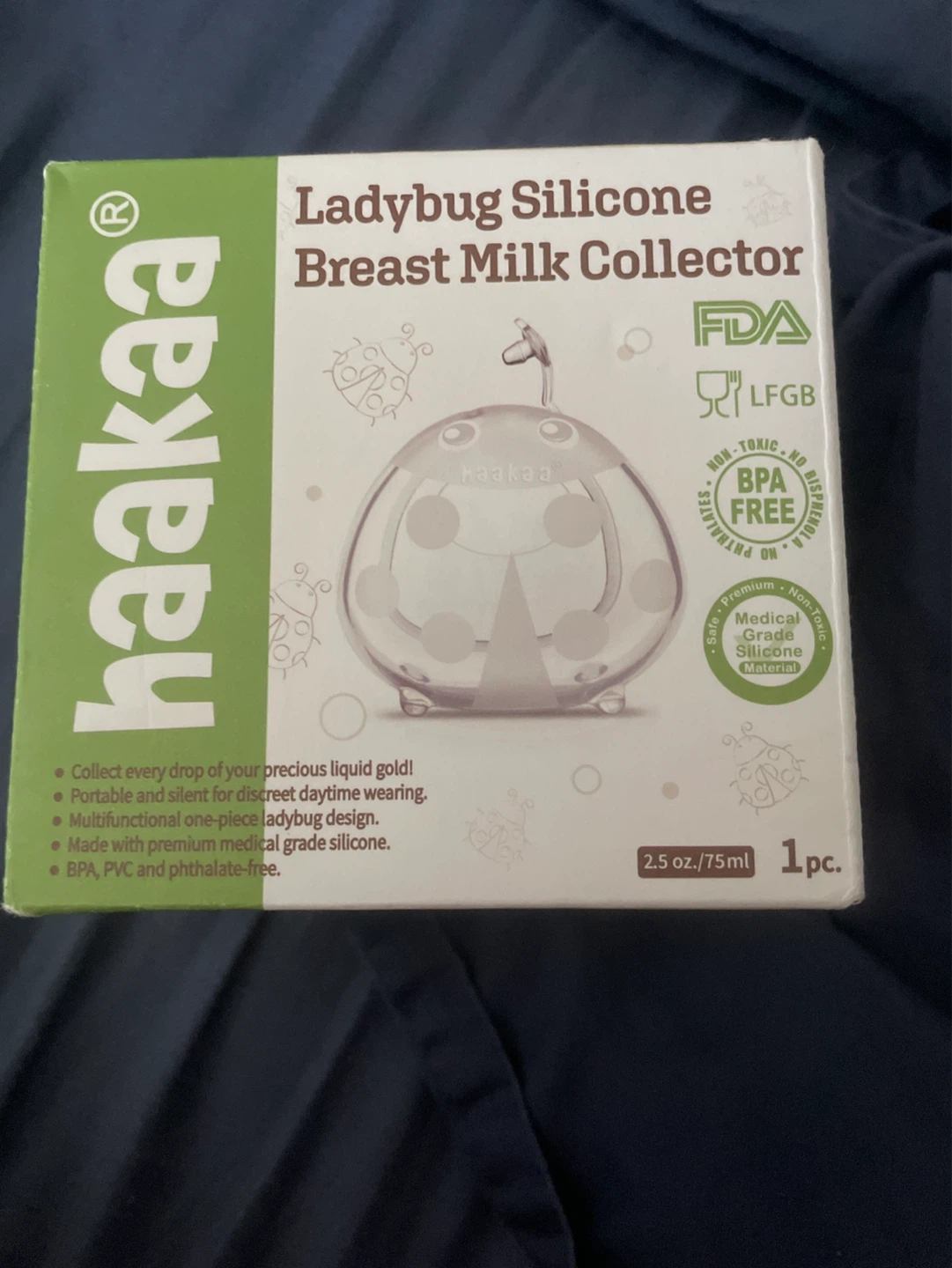 Brand new Haakaa Ladybug Silicone Breast Milk Collector 75ml
