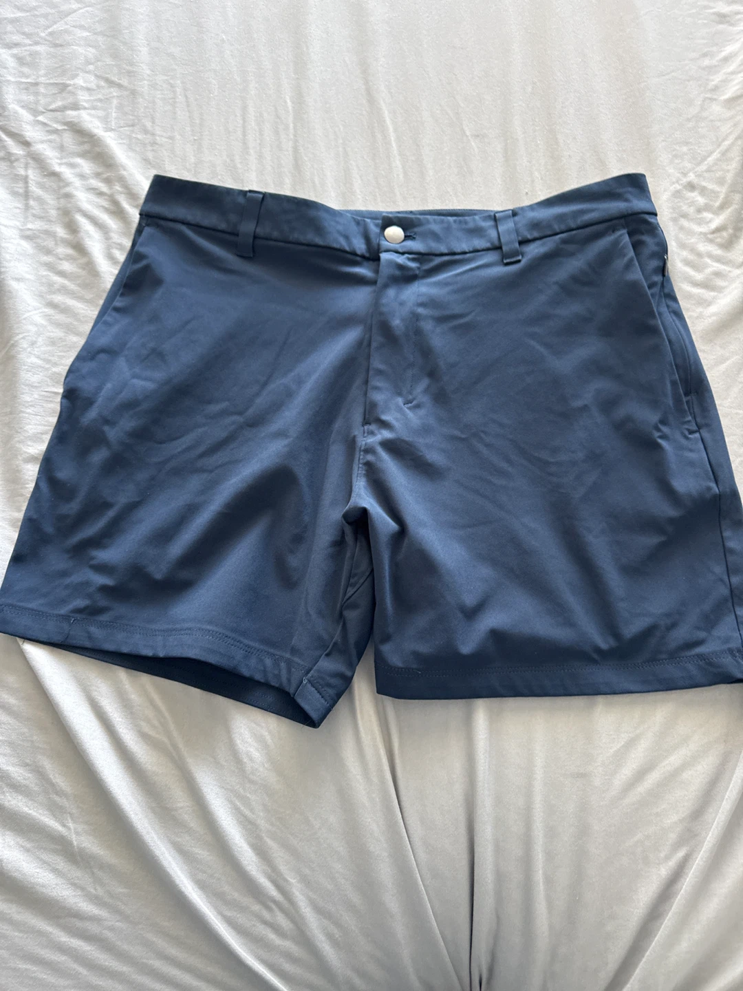 Lululemon Mens’s Commission Warpstreme shorts 34” x 7” navy