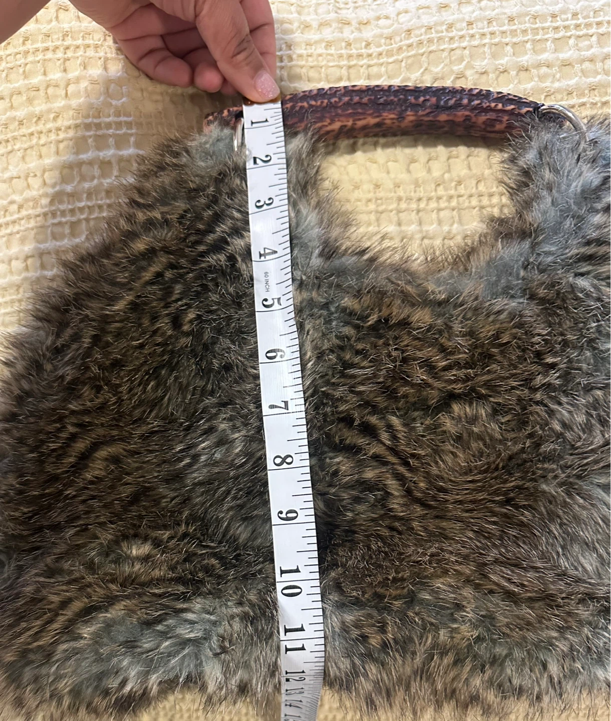 Faux Fur Shoulder Bag with Handle (Ad Up = Available) - photo 3
