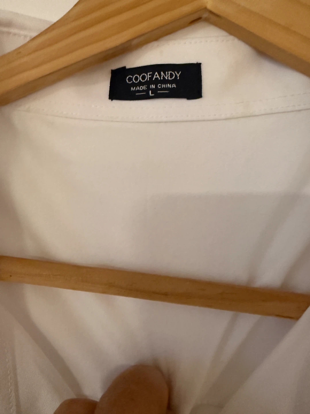 COOFANDY White Short Sleeve Button-Up Shirt Size L - photo 2