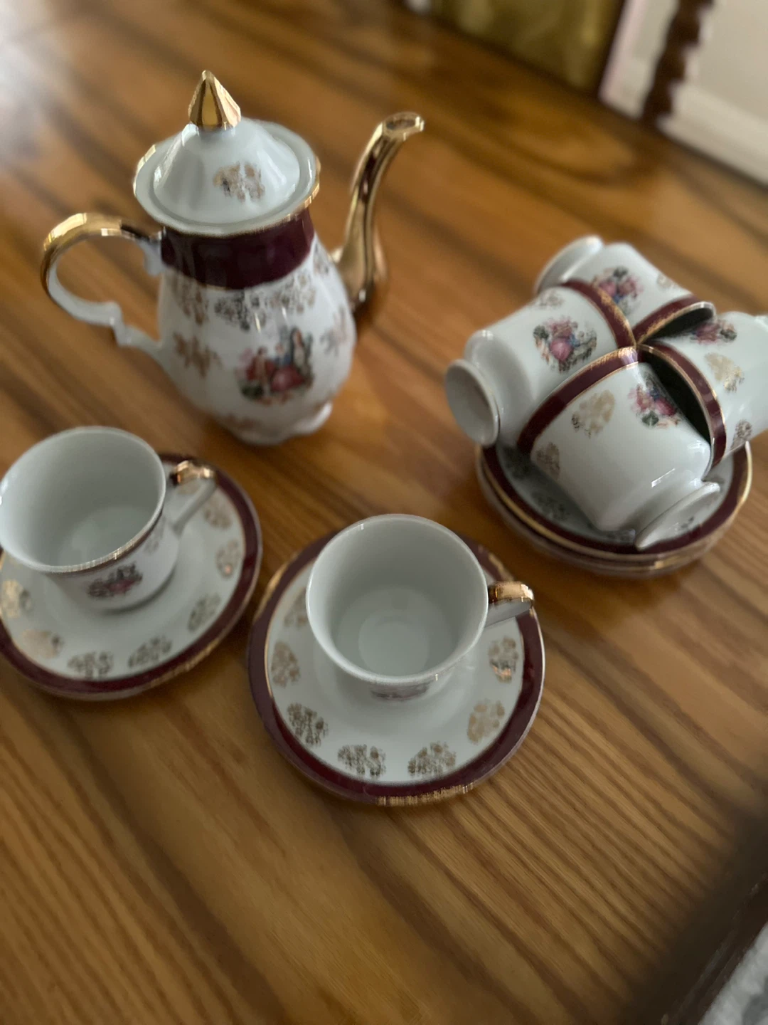 Vintage Coffee/Tea Set with Teapot and Cups - photo 2