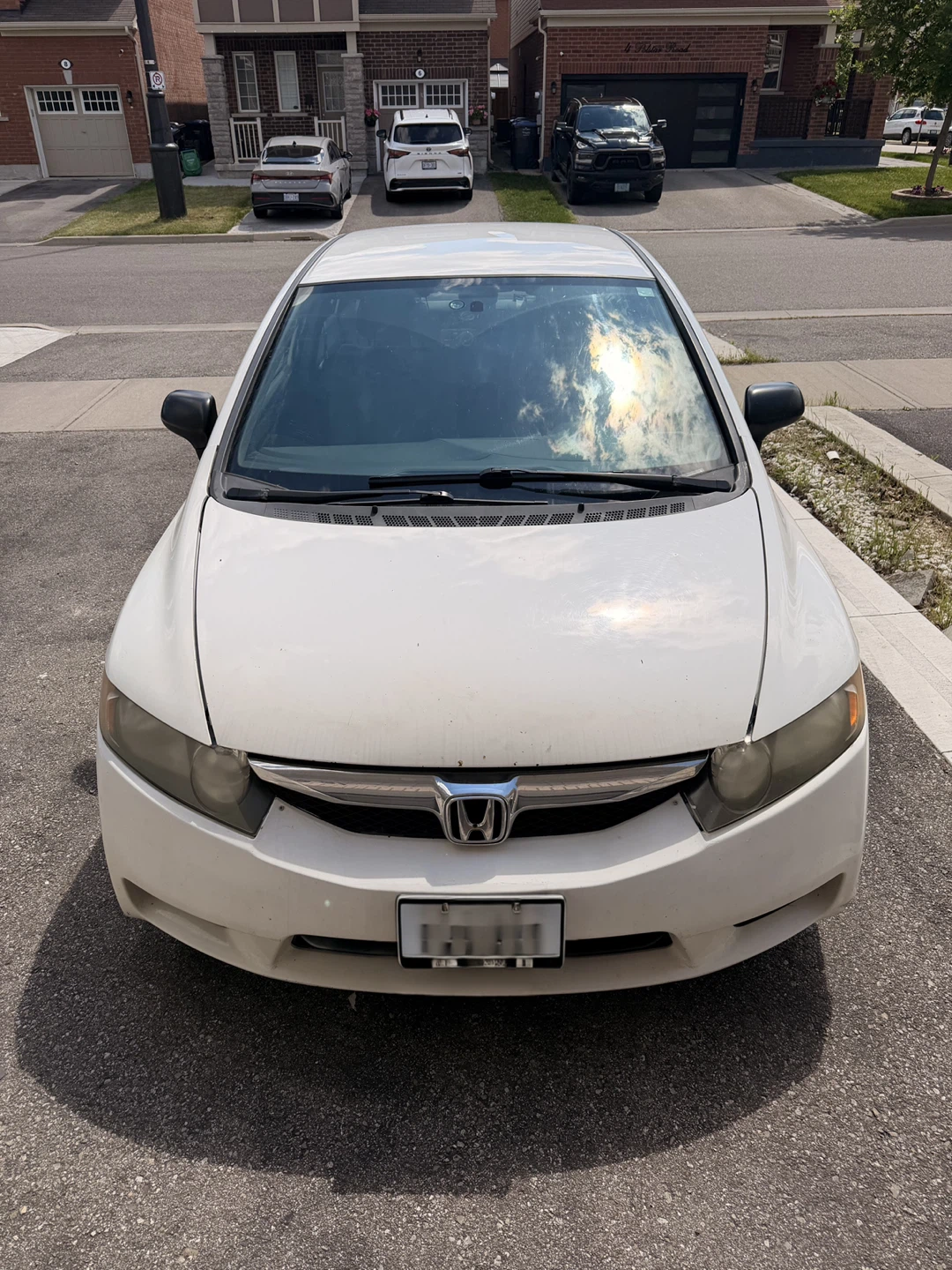 White Honda Civic Sedan