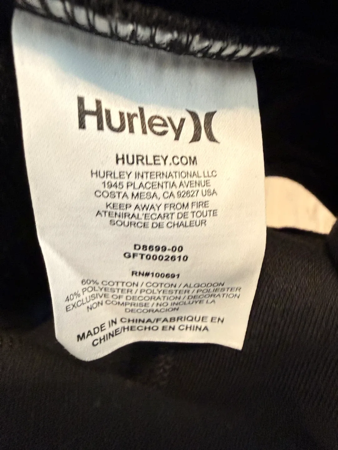 Women’s Hurley Black Detachable Hooded Jacket - photo 3