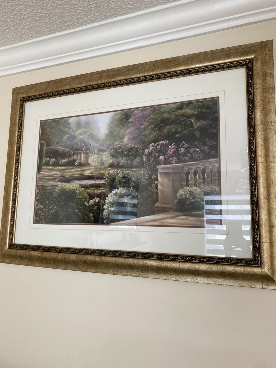 Framed Landscape Garden Art - photo 4