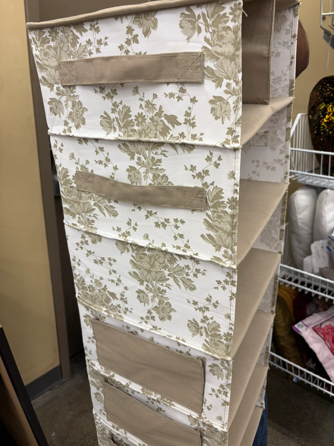 Hanging Storage Organizer with Floral Pattern