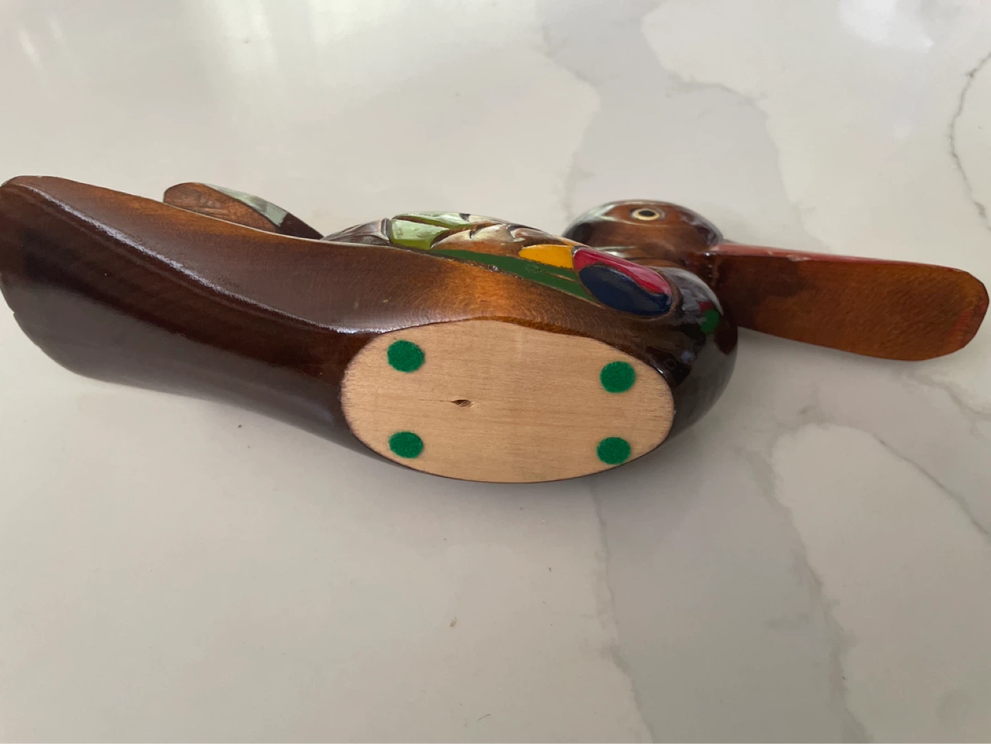 Wood carving of Mallard Duck - photo 4