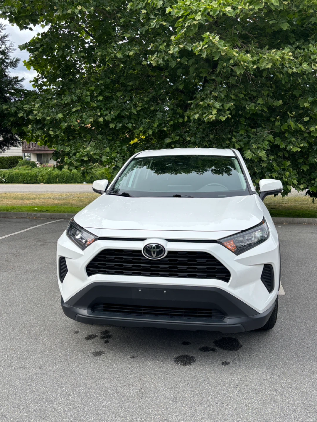 White Toyota RAV4 LE
