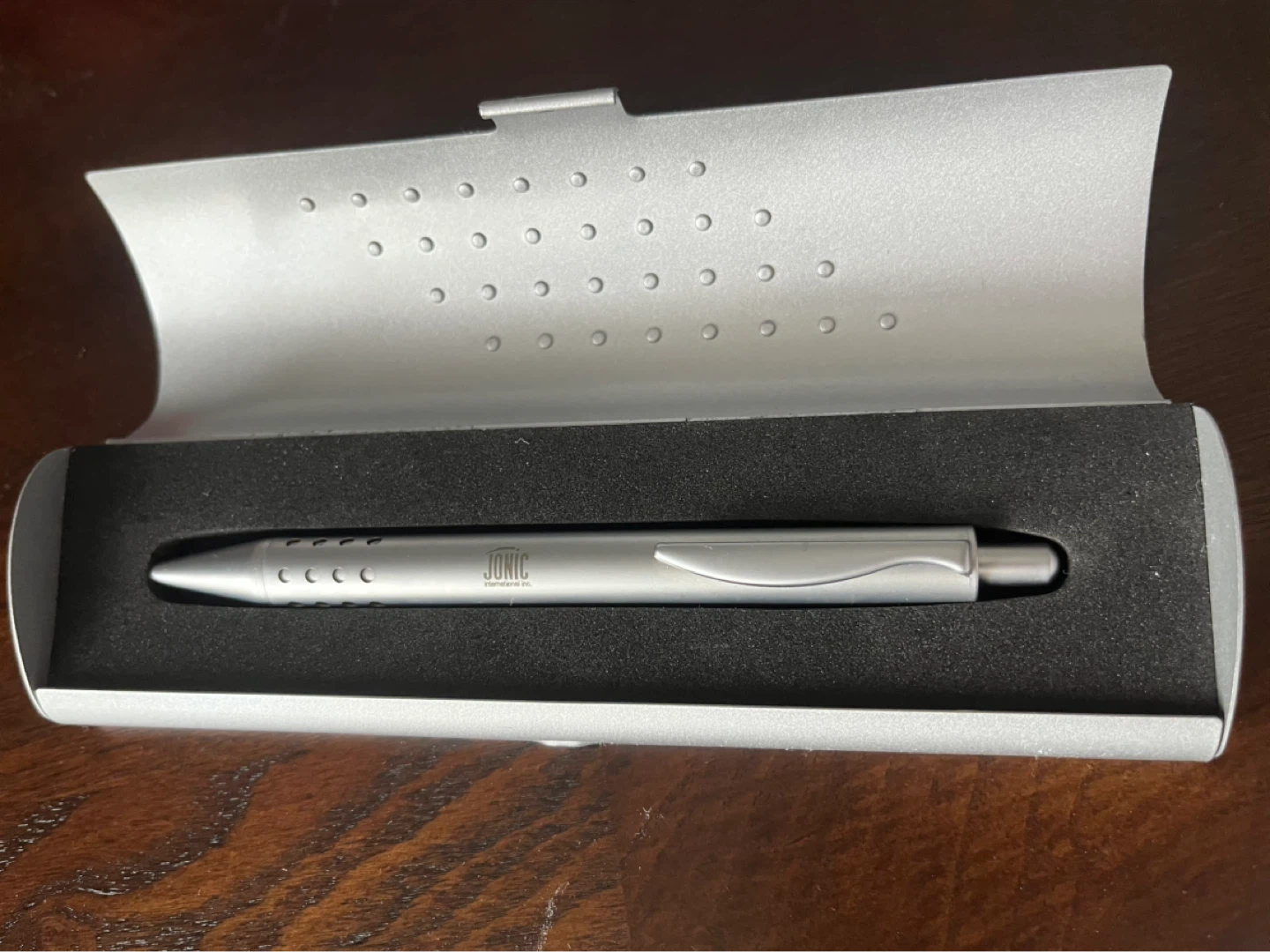 Silver Pen in Case