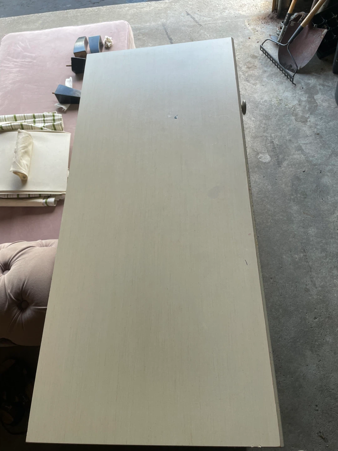 White Desk with Drawers and Keyboard Tray - photo 2