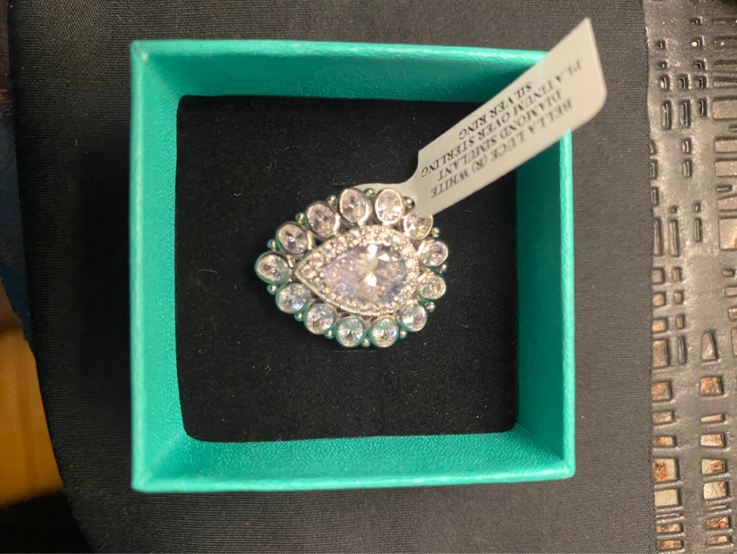 Bella Luce Platinum Over Sterling Silver Ring