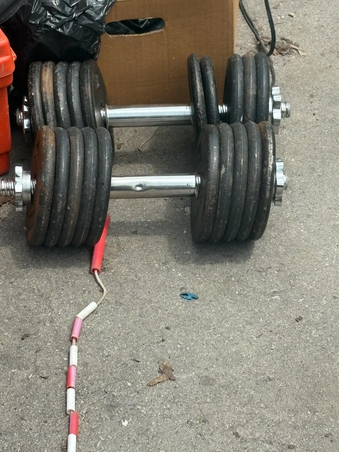 Adjustable Dumbbell Set 100lbs - photo 2