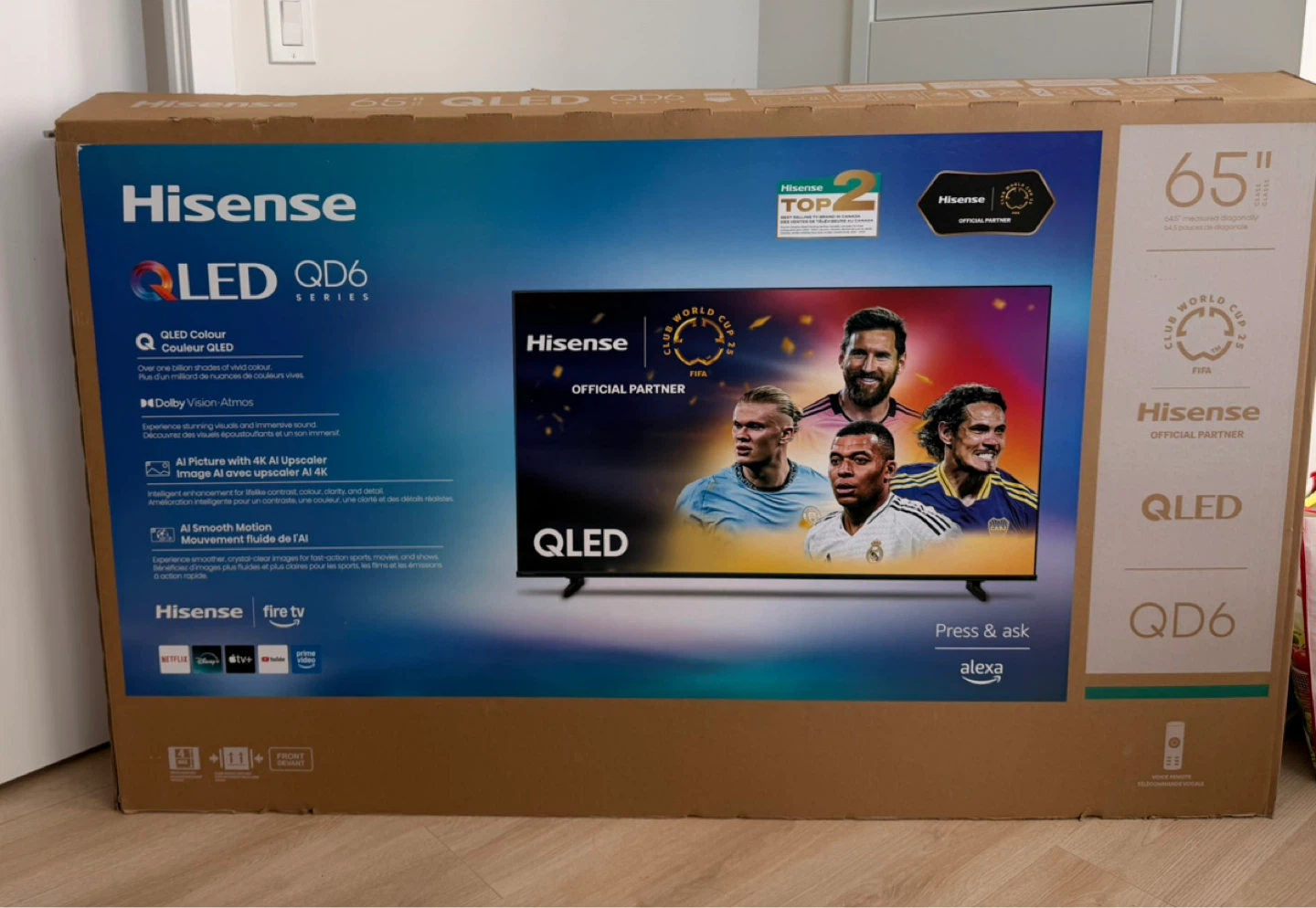 Hisense 65" QLED 4K TV with Fire TV