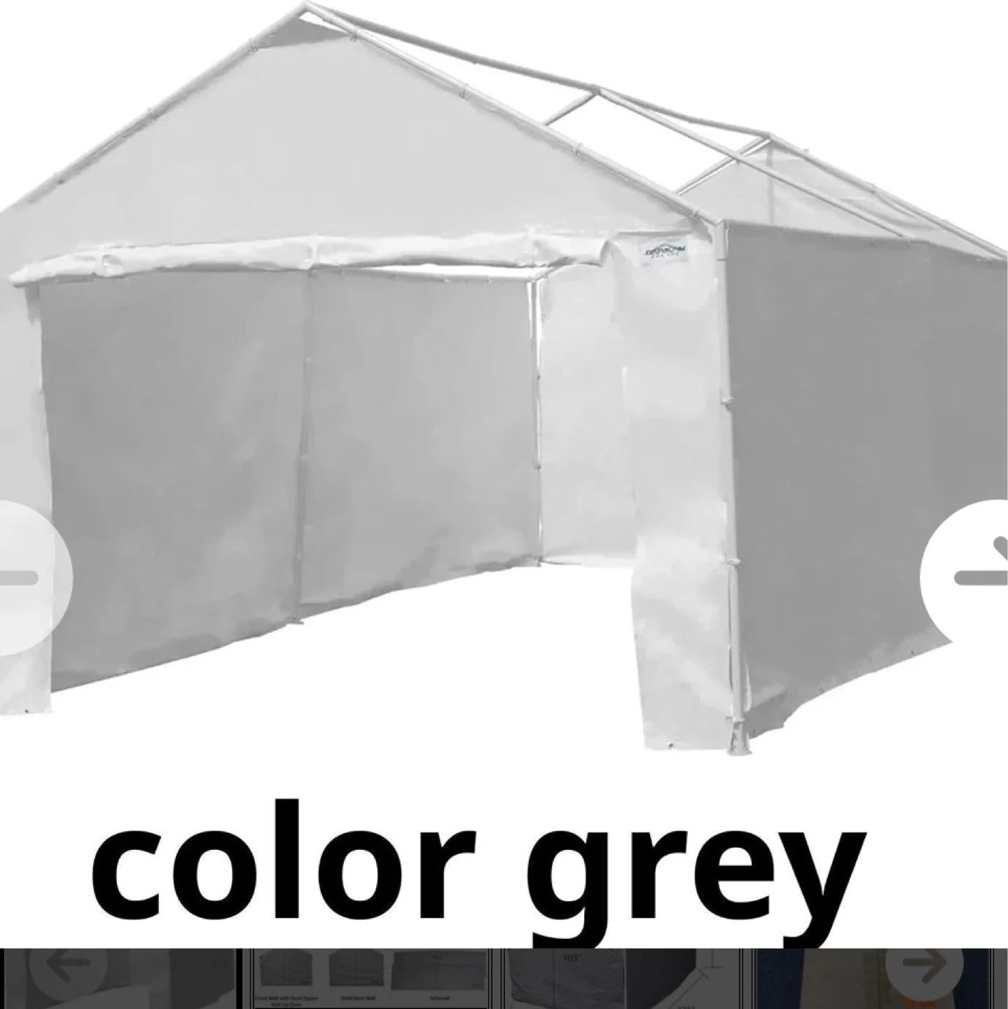 Tent Canopy Side Walls and Back Wall