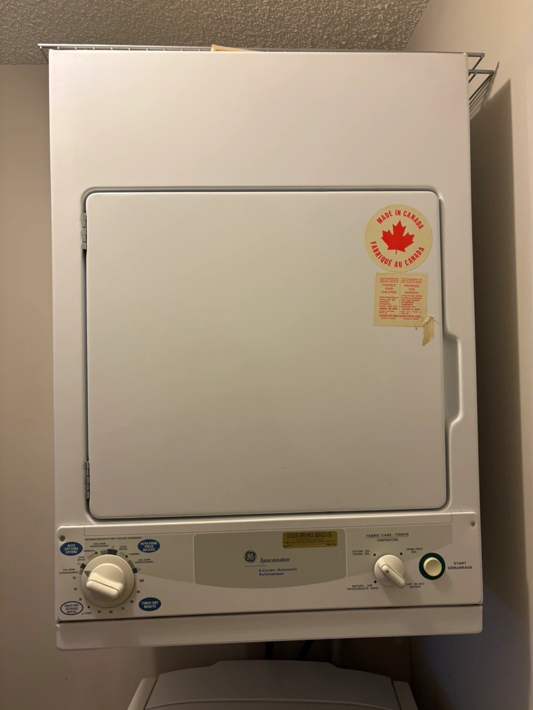GE Spacemaker Washer and Dryer Set