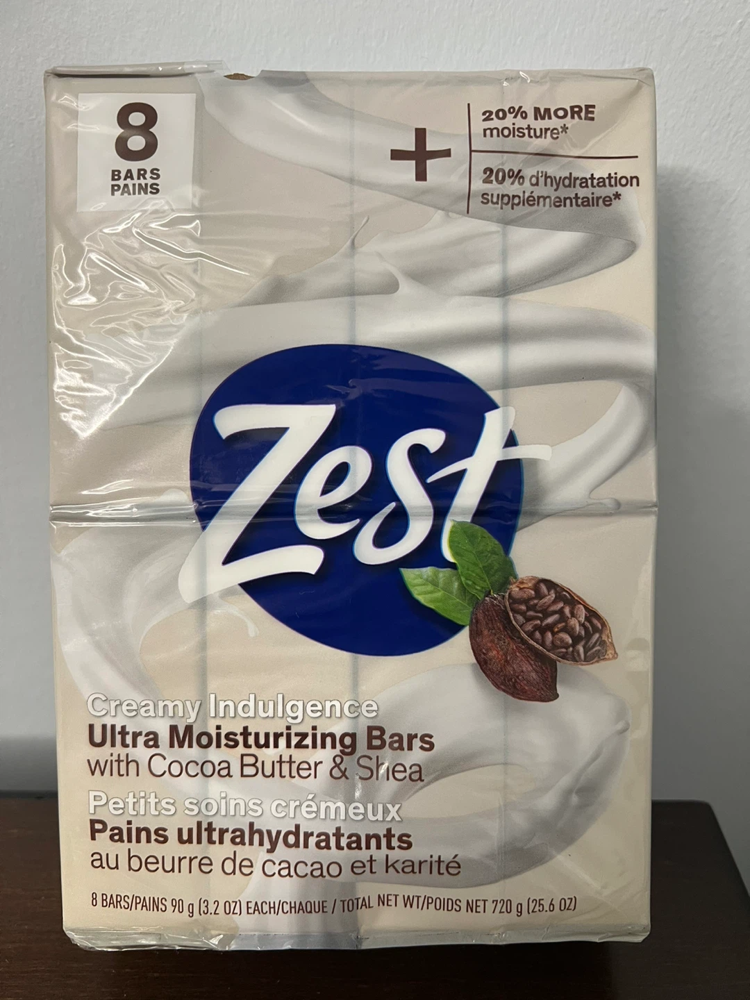 🧼 NEW Zest Ultra Moisturizing Soap Bars – 8 Pack