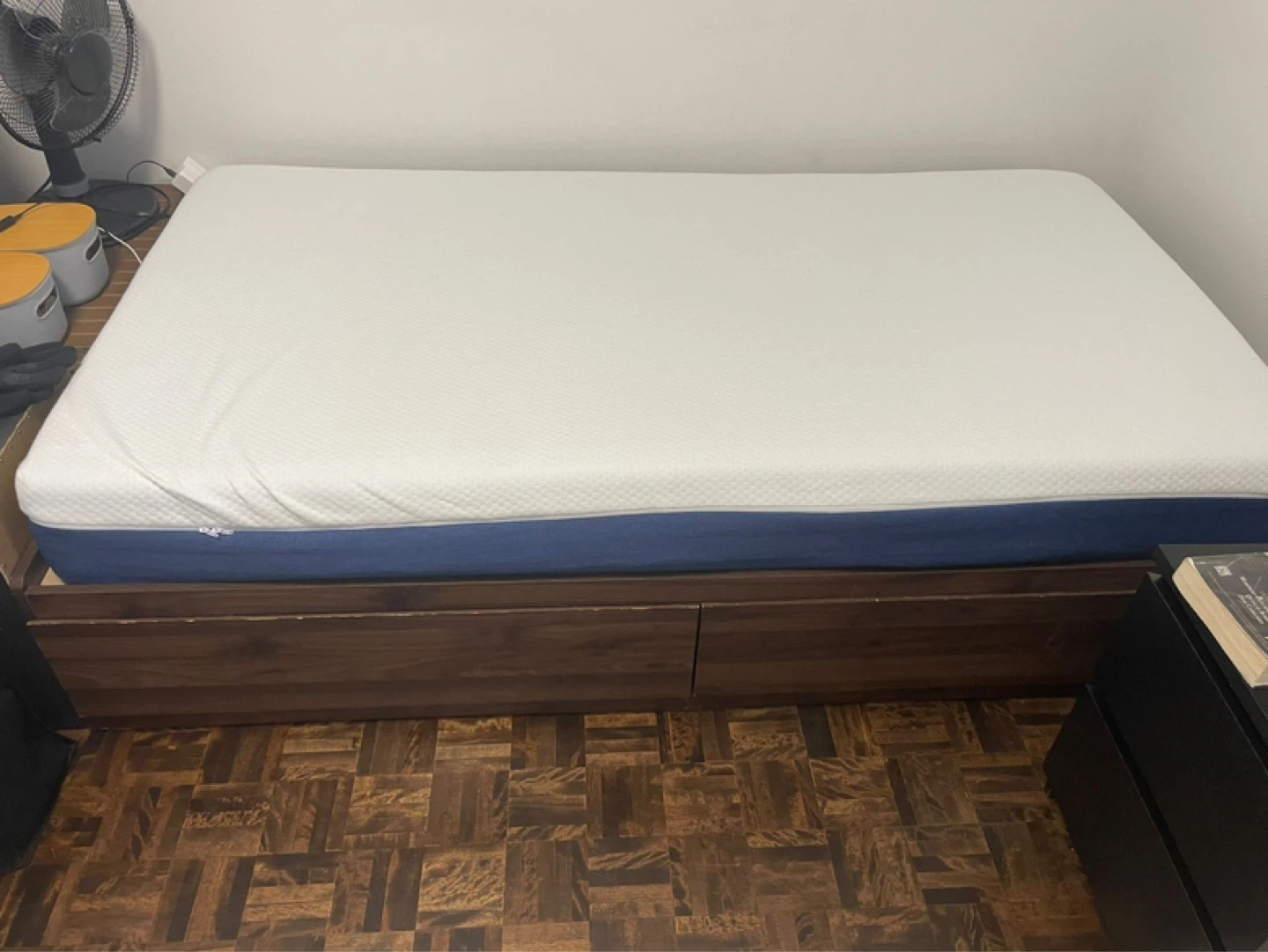 Twin bed frame with storage - photo 2