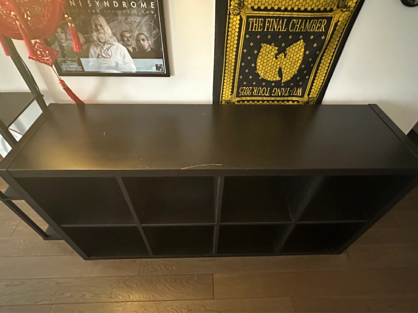 IKEA Black 8-Cube Storage Shelf - photo 2