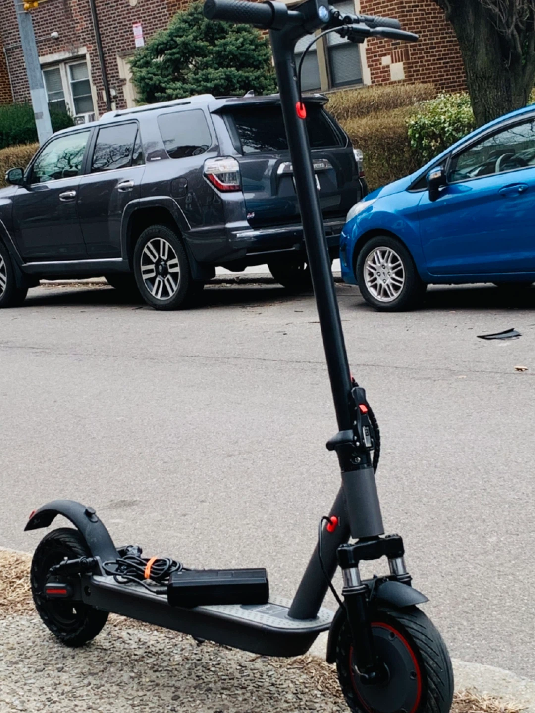 Black Electric Scooter with Charger - photo 2
