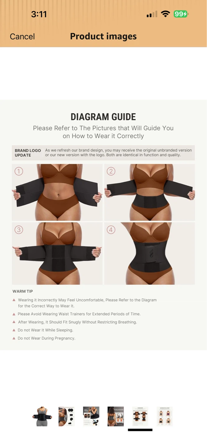 Black Waist Trainer Belt