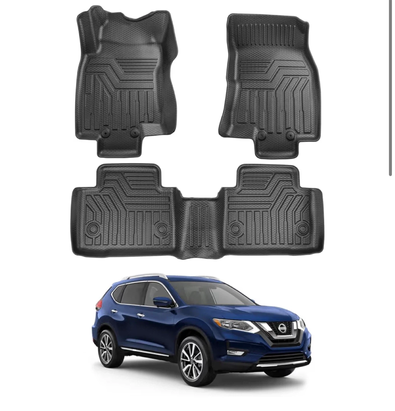 Cacartist Custom Floor Mats for Nissan Rogue 2014-2020 - photo 2