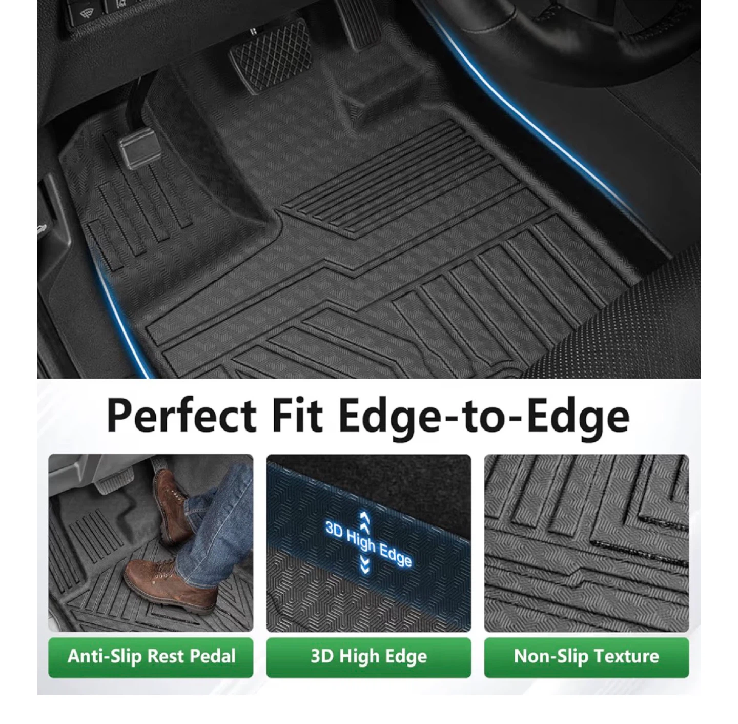 Cacartist Custom Floor Mats for Nissan Rogue 2014-2020 - photo 5