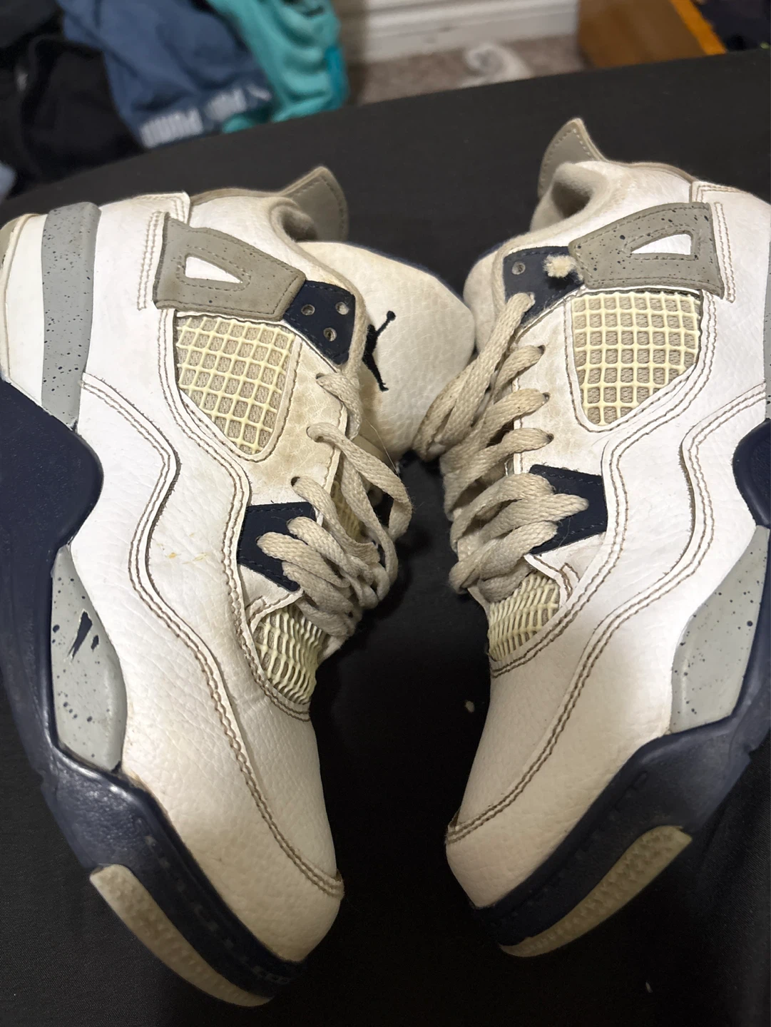 Air Jordan 4 "Midnight navy blue”Kids Shoes - photo 5