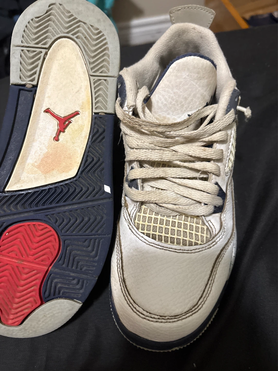 Air Jordan 4 "Midnight navy blue”Kids Shoes - photo 4