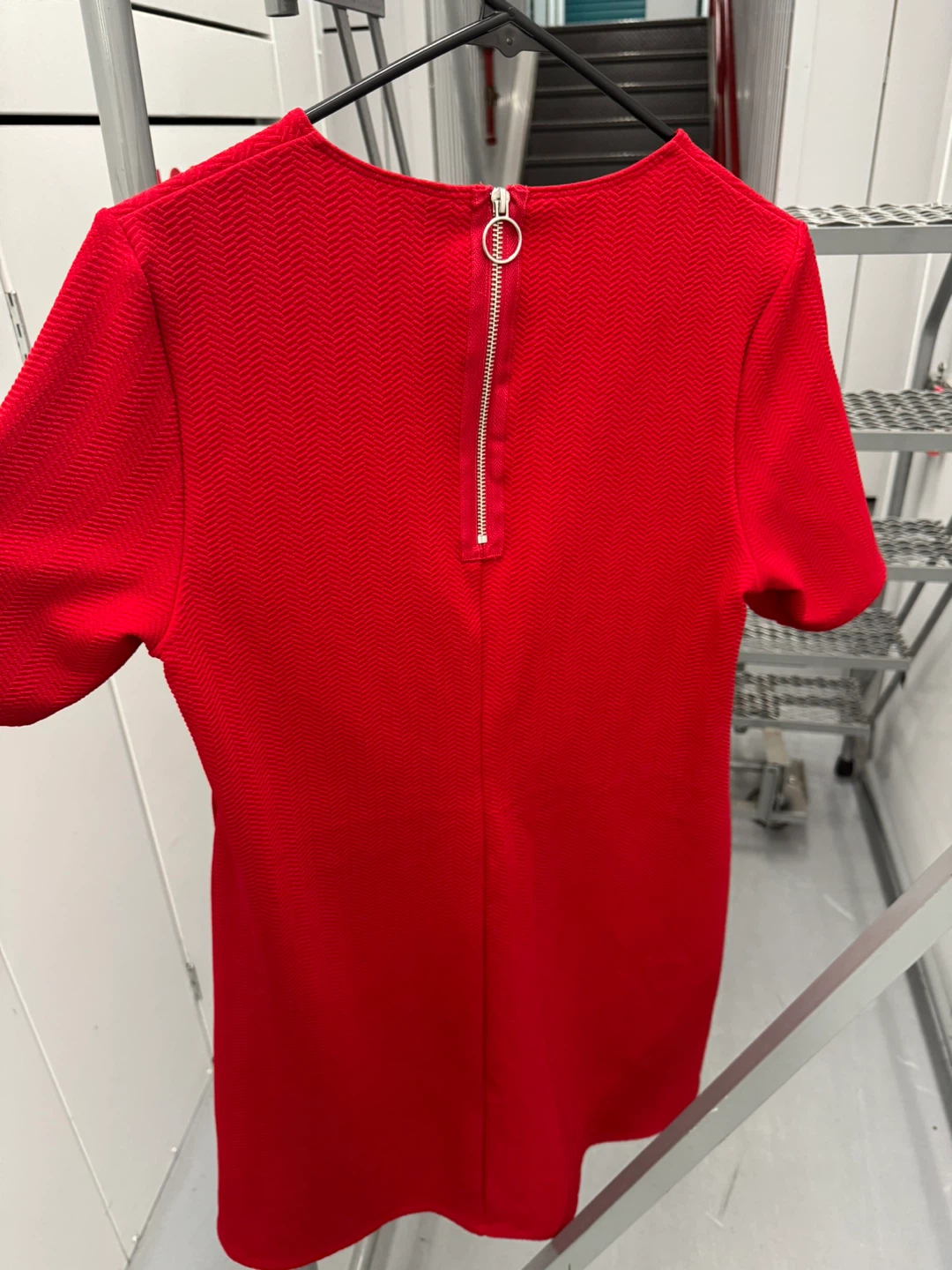 Divided H&M Red Textured Dress Size 14 - photo 2