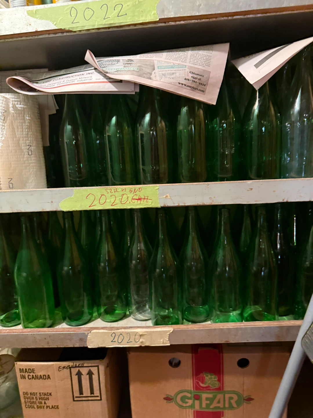 Green Glass Bottles