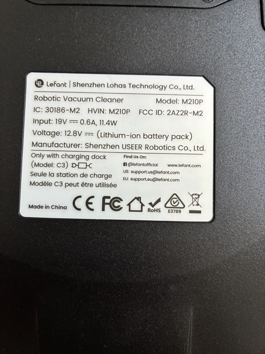 Lefant Robotic Vacuum Cleaner M210P - photo 2